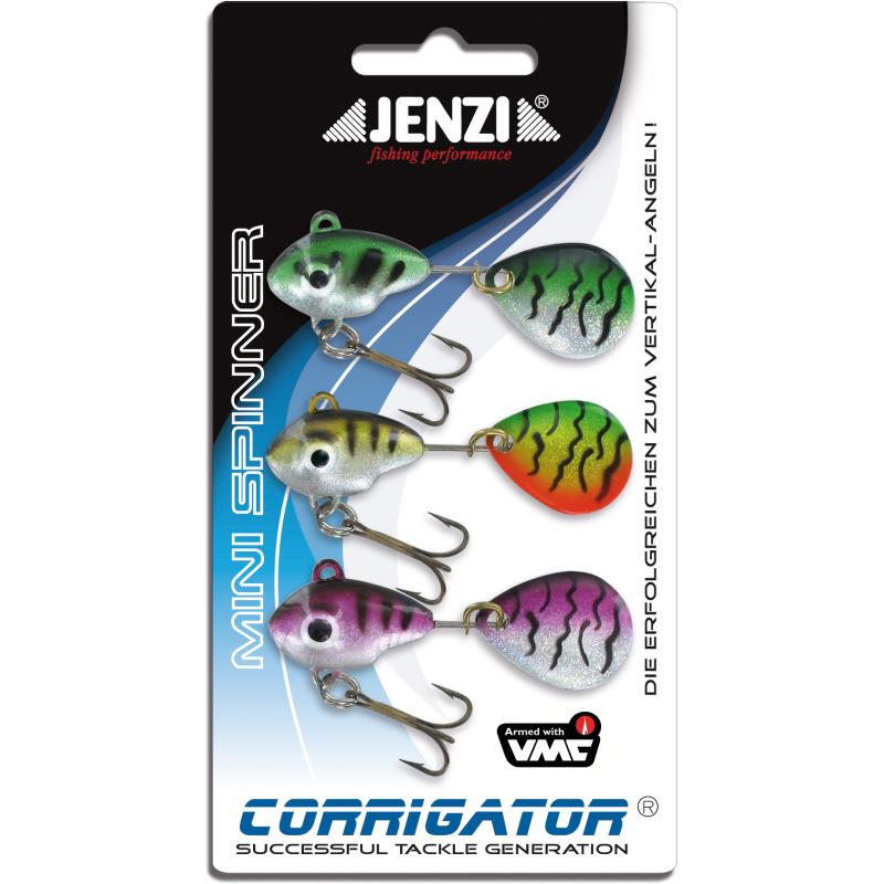 Produktbild JENZI Mini Spinner 12g. 3 verschiedene Farben im Sortiment