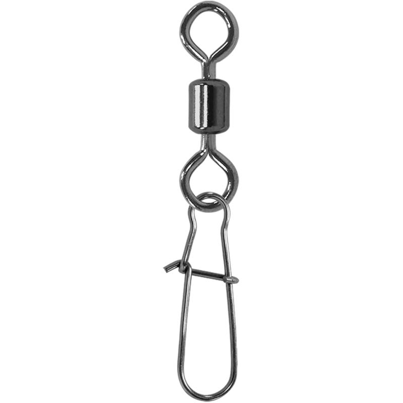 JENZI Sicherheits-T&ouml;nnchen Karabiner Wirbel Black Nickel Gr.20 8kg