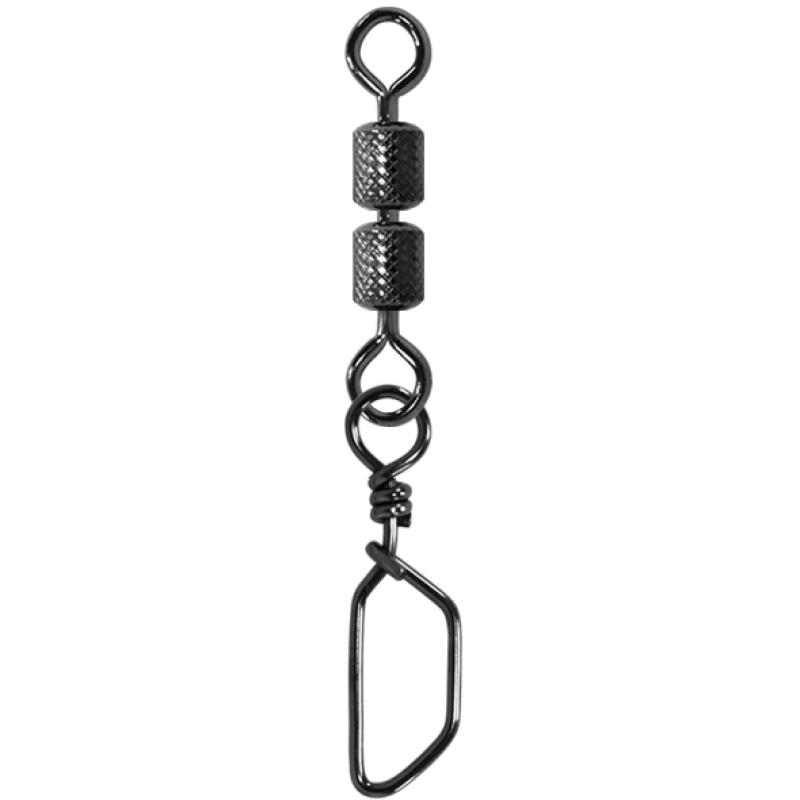 JENZI Doppel-Sicherheitswirbel mit Swedish-Snap Black Nickel Gr&ouml;&szlig;e: 6 22kg