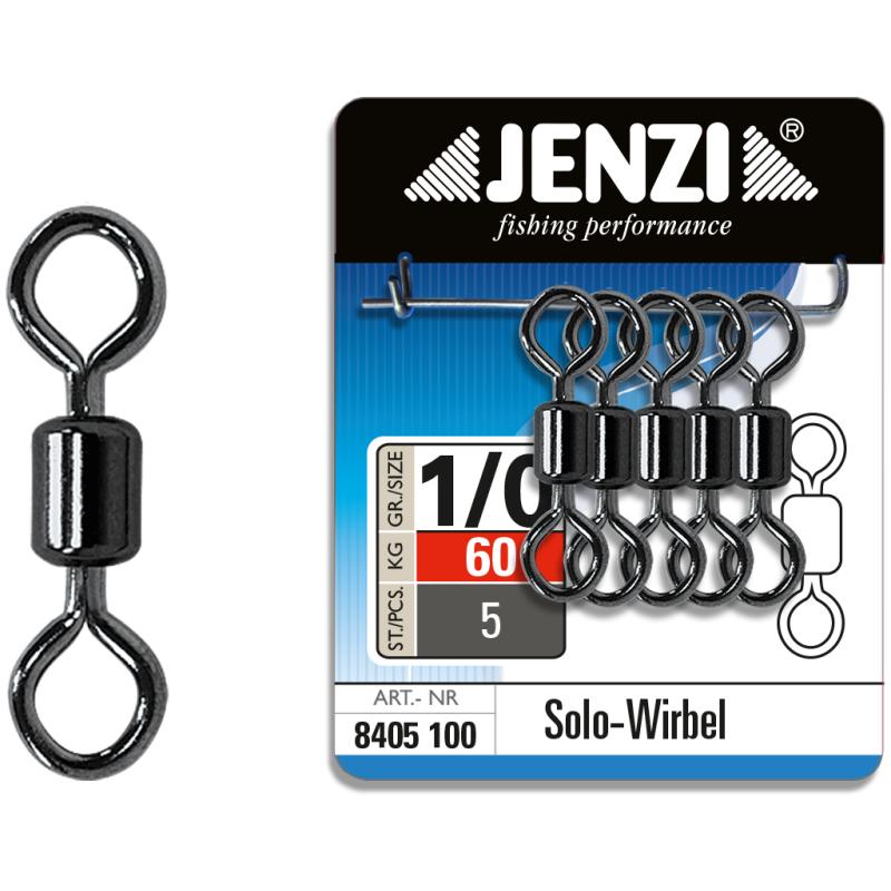 JENZI Solo-Wirbel in Black-Nickel Ausf&uuml;hrung Gr.1/0 60kg