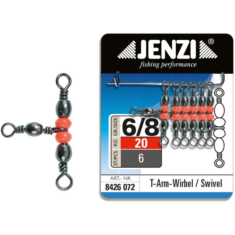 JENZI Tripple-Wirbel Balck Nickel 6/8 20kg