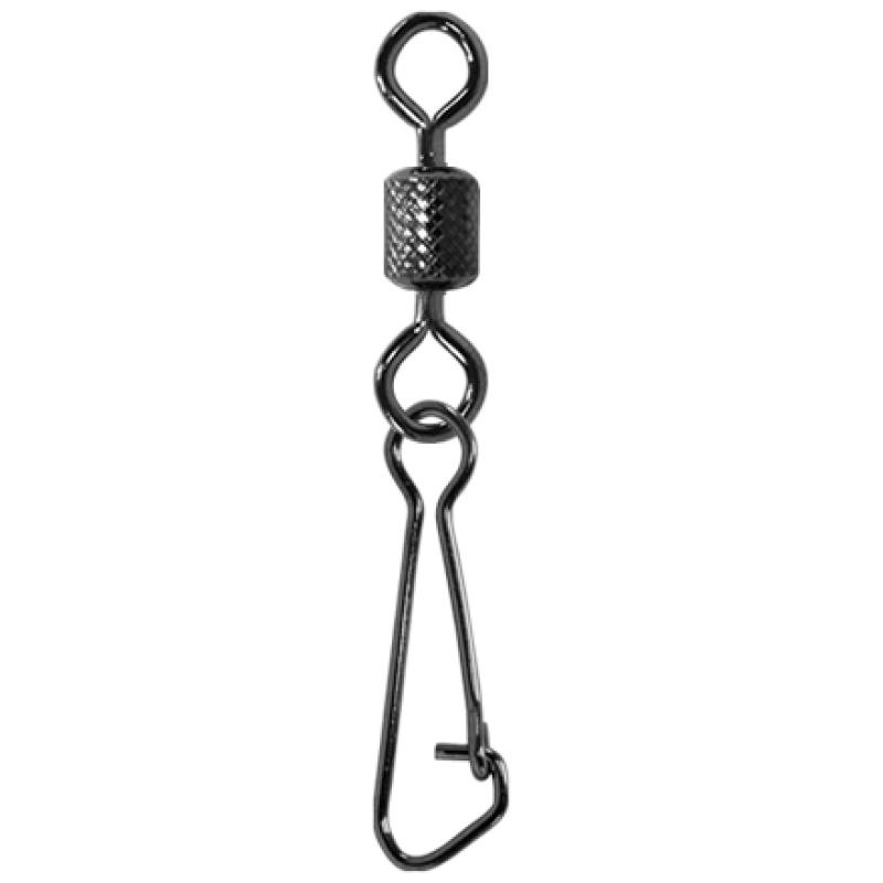 JENZI Sicherheits-T&ouml;nnchen-Karabiner Wirbel Black-Nickel Gr&ouml;&szlig;e: 10 bis 18kg