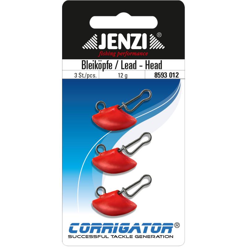 JENZI Snap Head / rote Bleik&ouml;pfe in 12,0 g