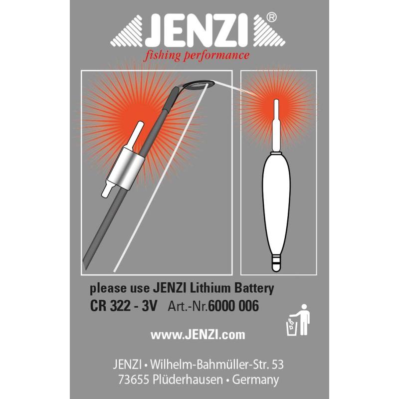 Jenzi LED Knicklicht, Tip Light, red