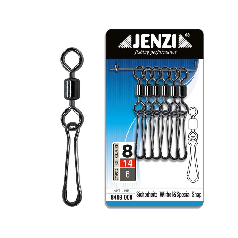 Jenzi Spezialist-Snap mit Wirbel Black-Nickel Ausf&uuml;hrung.Gr&ouml;&szlig;e 8, 14 Kg
