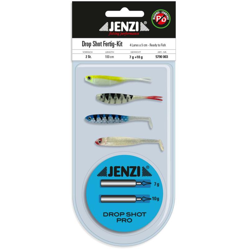 JENZI Dropshot-Set, kompl.Lure 5cm