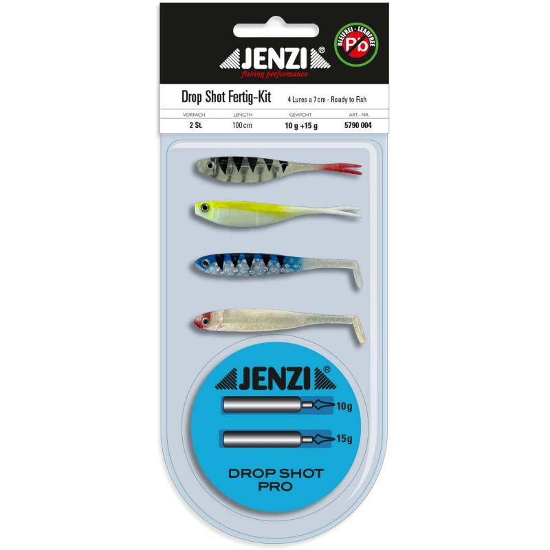 JENZI Dropshot-Set, kompl.Lure 7cm