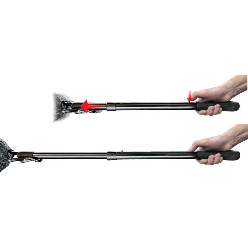 JENZI Pop-Out Kescher, 1,30m, gummiert