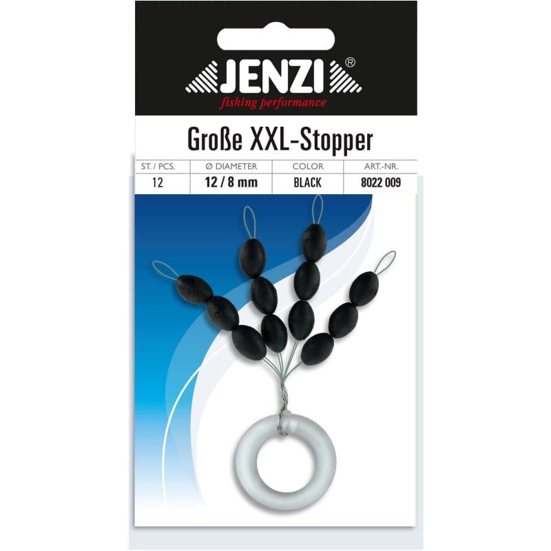 Jenzi Gro&szlig;e Stopper, Bla. Gr.12x8mm, 12 St./SB