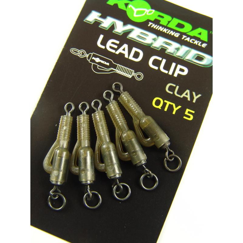 Produktbild Korda Hybrid Lead Clips - 5 St&uuml;ck clay