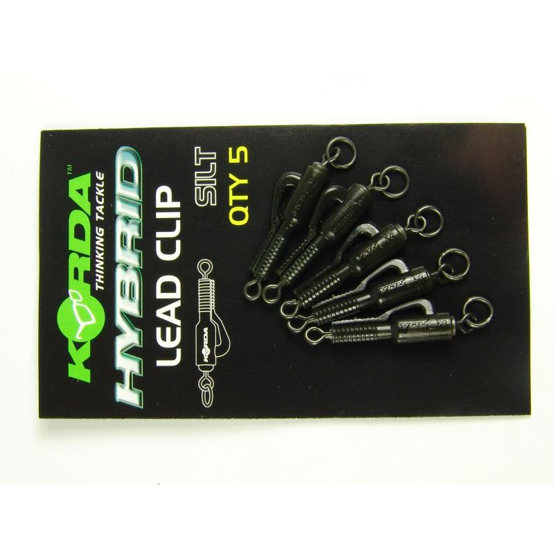 Produktbild Korda Hybrid Lead Clips - 5 St&uuml;ck silt