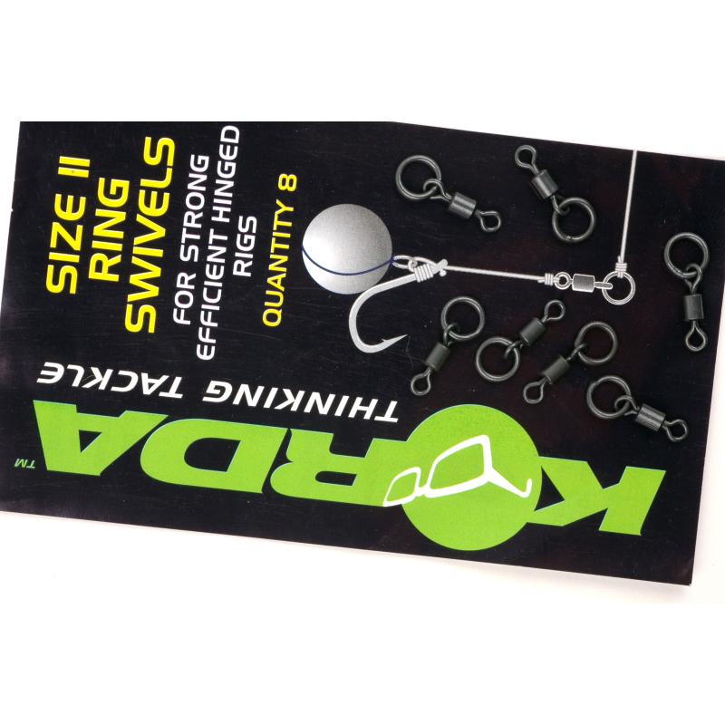 Korda Size 11 Flexi ring swivels &ndash; 8 St&uuml;ck