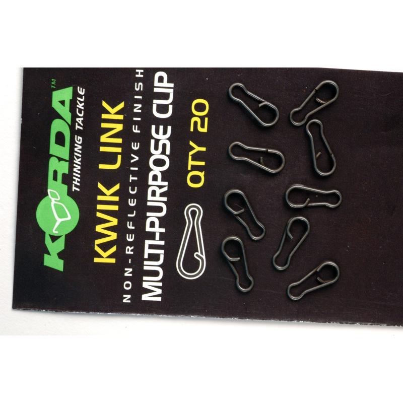 Korda Kwick Link &ndash; 20 St&uuml;ck black