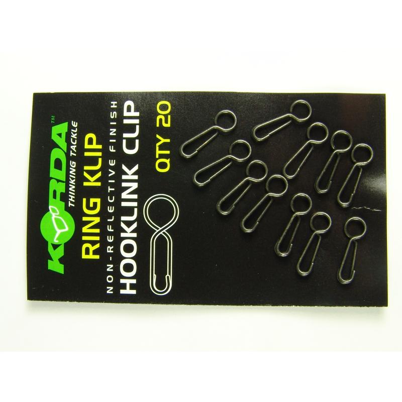 Korda Ring Klip - 10 St&uuml;ck black