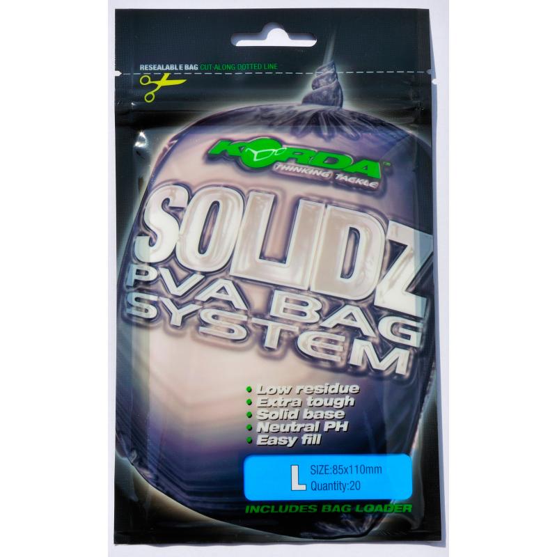 Korda Solidz PVA bags - 20 bags Large 85x110mm