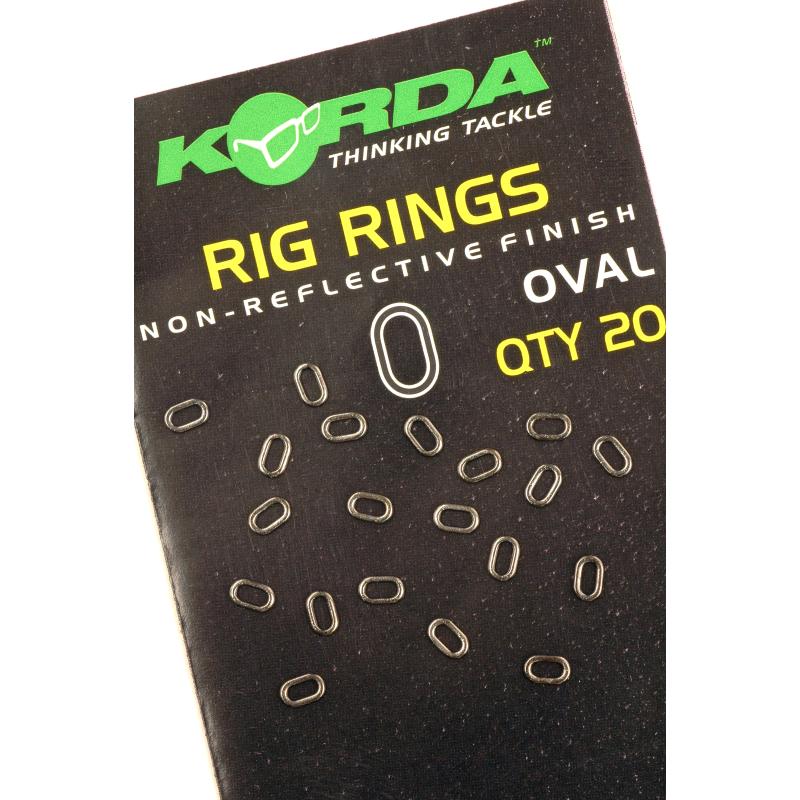 Korda Rig Ring Oval &ndash; 20 St&uuml;ck
