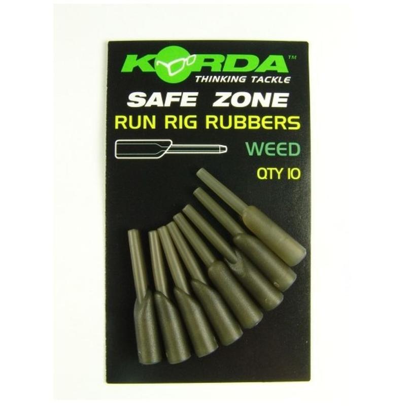Korda Run Rig Rubber - 10 St&uuml;ck Weedy Green