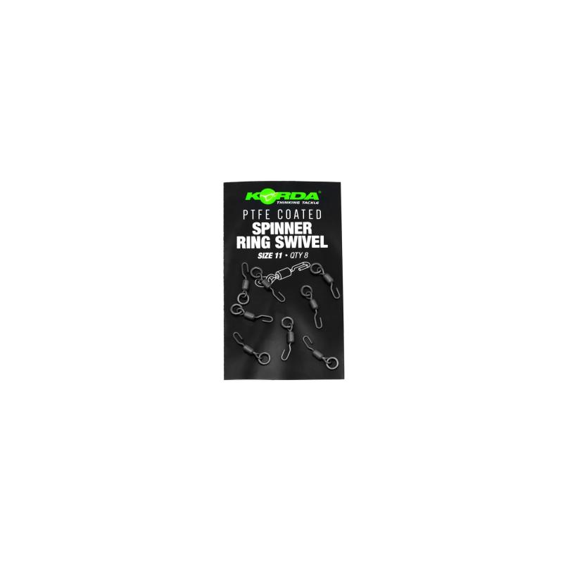 Korda PTFE Spinner Ring Swivels Size 11 (8pcs)