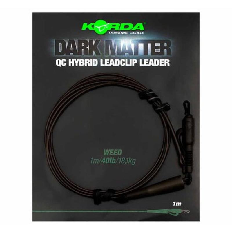 Produktbild Korda Dark Matter Leader QC Hybrid Clip Weedy Green 40lb - 1m