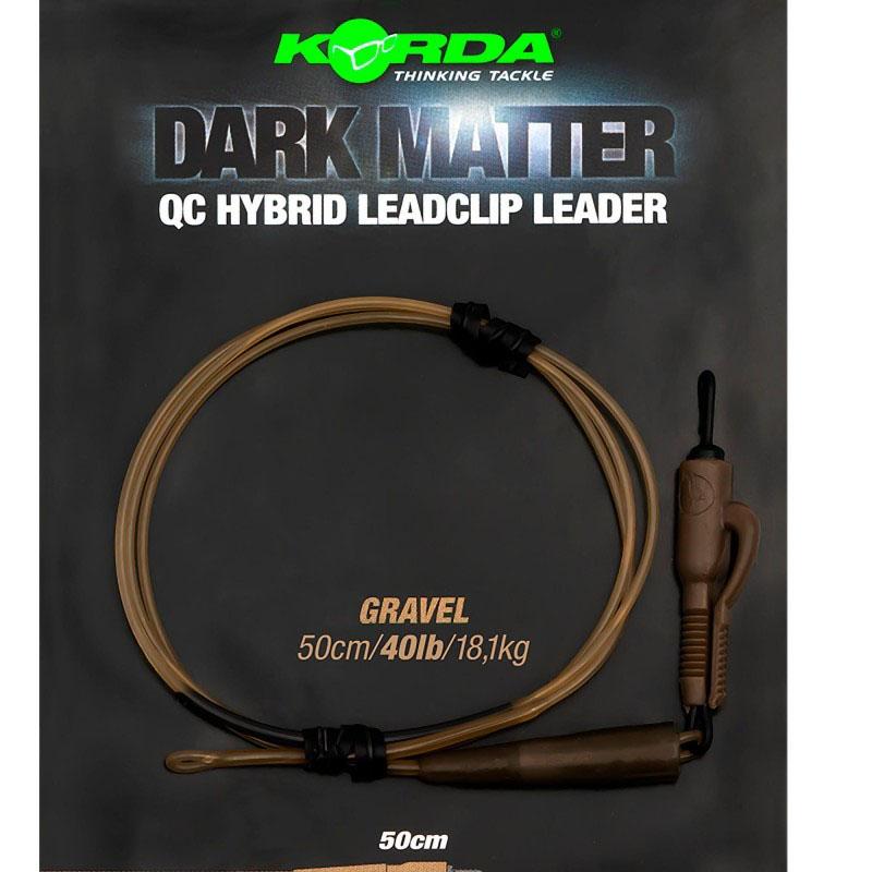 Produktbild Korda Dark Matter Leader 50 cm QC Hybrid Clip 50 cm Gravel 40 lb