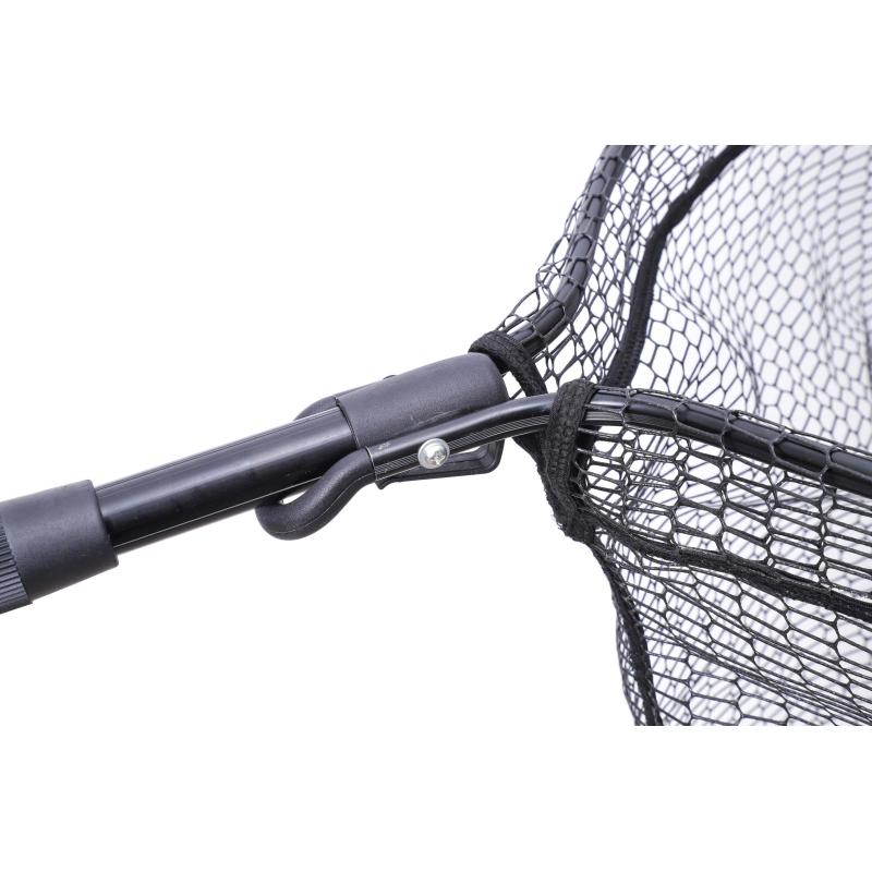 Mikado Landing Net - Foldable 200cm 70/60cm - Rubber Net - Eye 6X15mm
