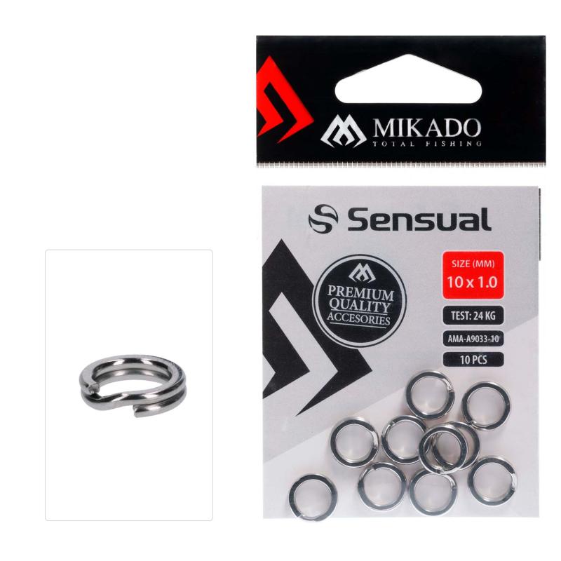 Mikado Splitring - Stark - Gr&ouml;&szlig;e 10X1.0mm .