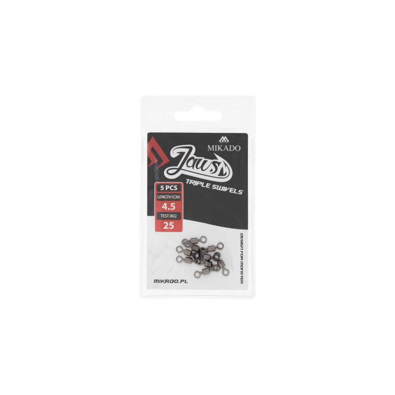 Mikado Wirbeljaws Triple Swivels - 25Kg .