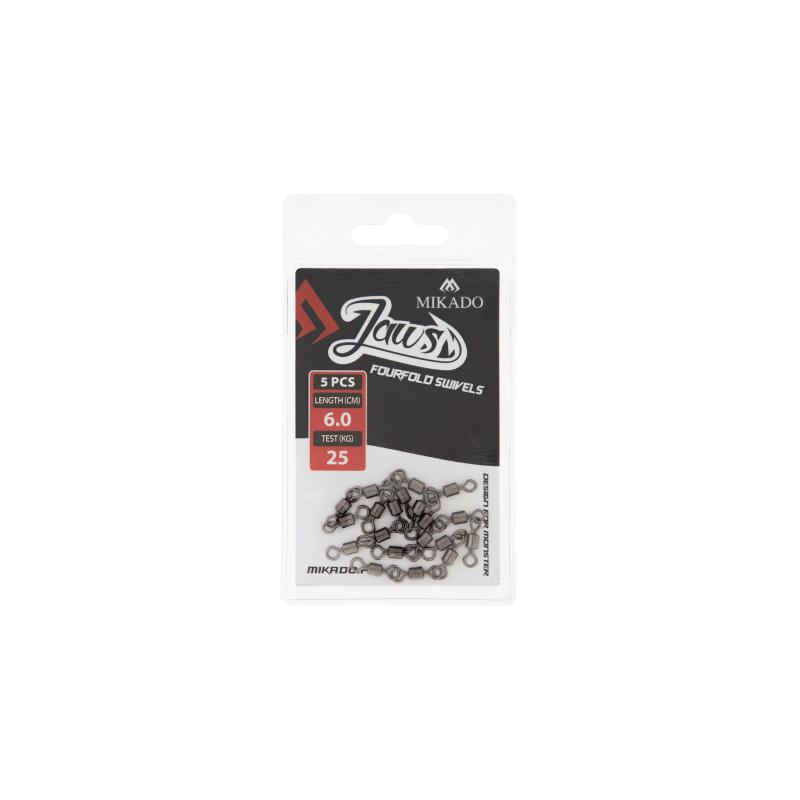 Mikado Wirbeljaws Fourfold Swivels - 25Kg .