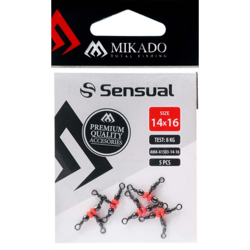 Mikado T&ouml;nnchenwirbel - Dreifach Mit Perlen - Gr&ouml;&szlig;e 10/12 Bn - 5 Stck.