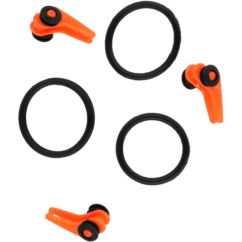 Mikado Clip F&uuml;r Haken Einstellbar Orange 3 Stck.