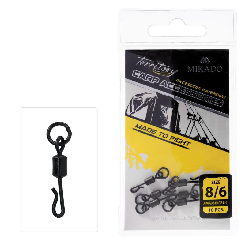 Mikado Wirbel Quick Change Mit Split-Ring Nr. 8 10 Stck.