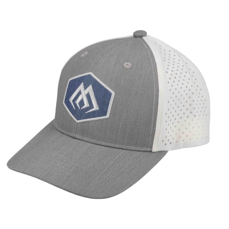 Mikado Basecap Grau Weiss