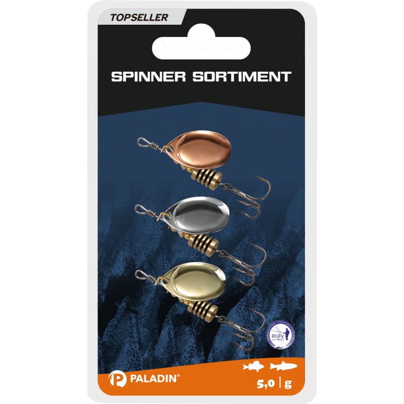 Paladin Spinner-Sortiment mit Drilling 5g 3St.