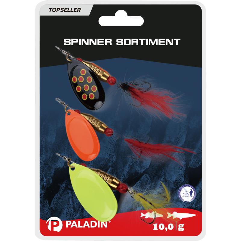 Paladin Spinner Sortiment II mit Drilling 10g 3St.