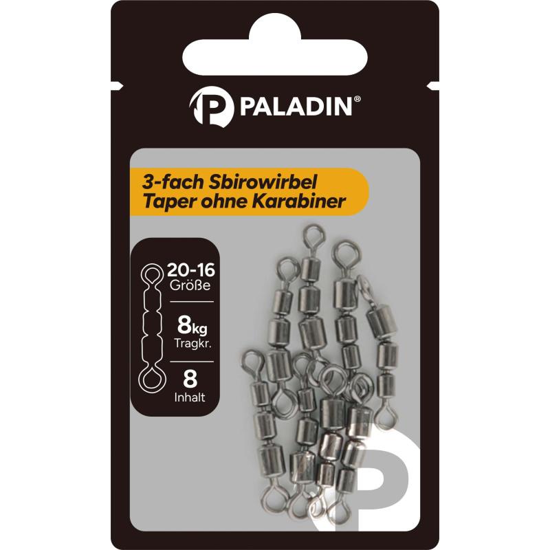 Paladin 3-fach Sbirowirbel Taper ohne Karabiner #20-16 Inhalt 8x