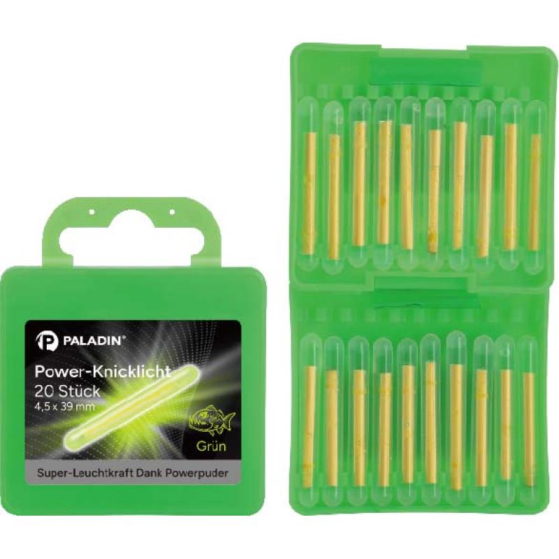 Paladin Knicklichter Power Box gr&uuml;n Inh. 20St. 4,5x39mm