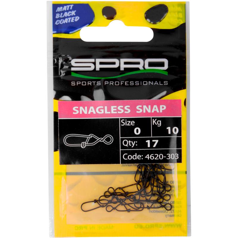 Spro Matte Black Snagless Snap #4