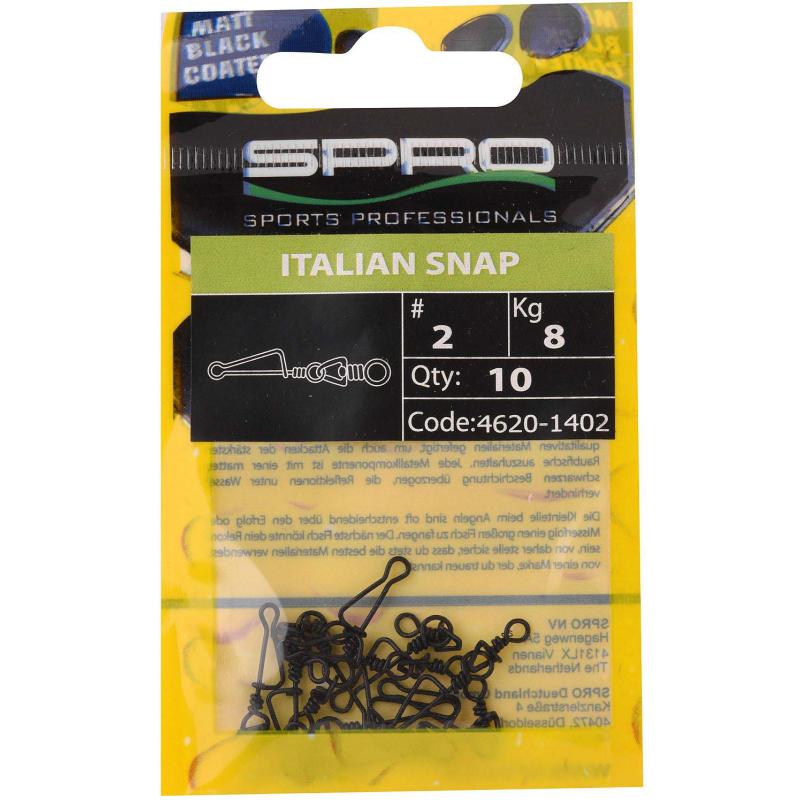 Spro Matte Black Italian Snap #1