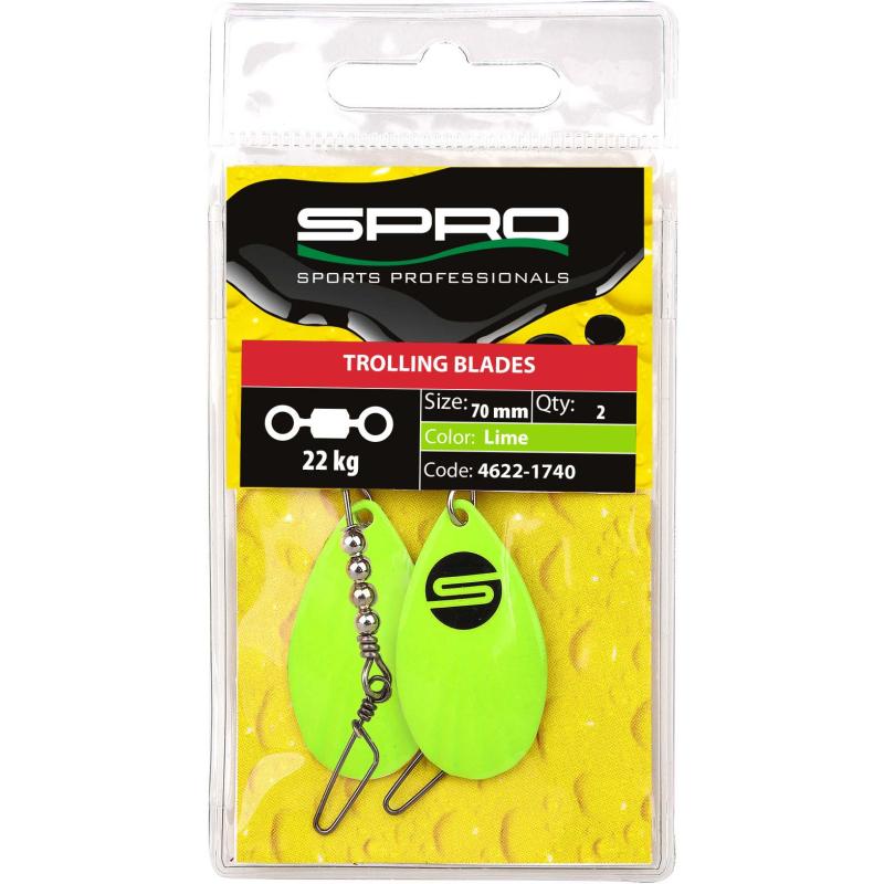 Spro Trolling Blades Lime