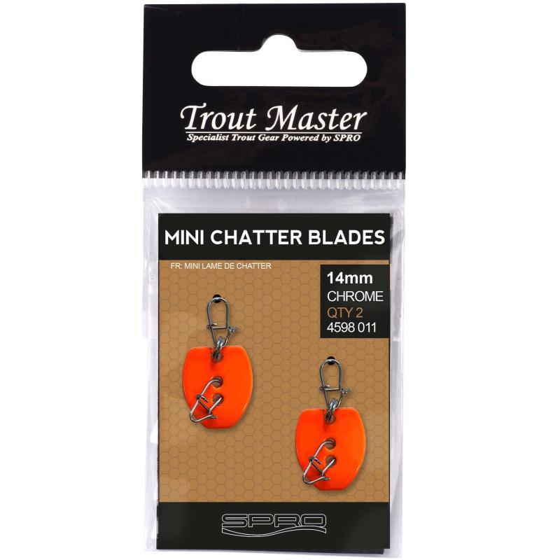 Spro Mini Chatter Blades Uv Orange