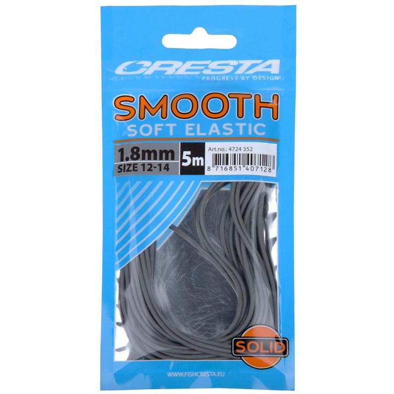 Cresta Smooth Soft Elastic Grey 1.8mm 5m