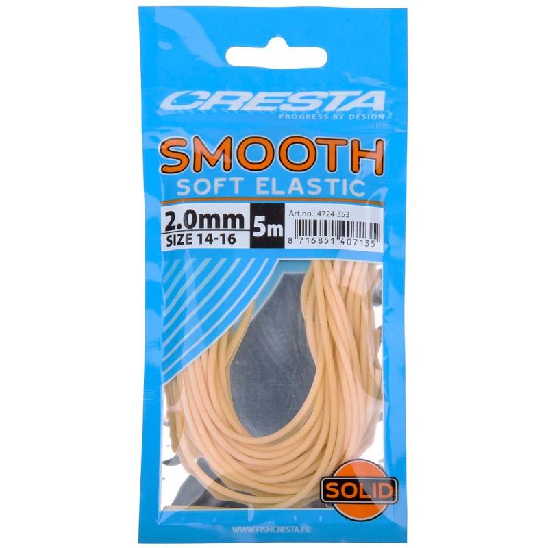 Cresta Smooth Soft Elastic White 2.0mm 5m