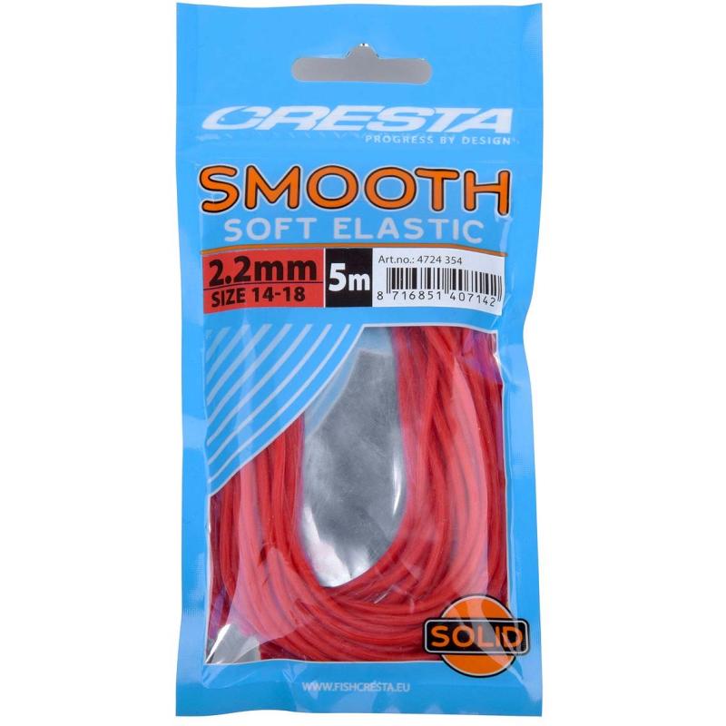 Cresta Smooth Soft Elastic Red 2.2mm 5m