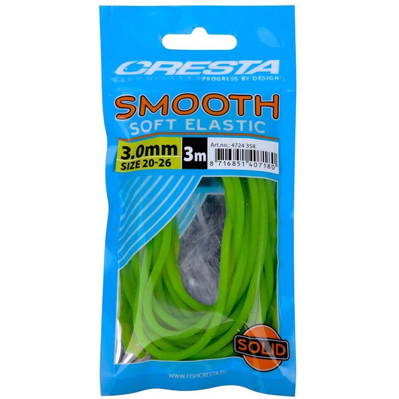 Cresta Smooth Soft Elastic Fluo Green 3.0mm 3m