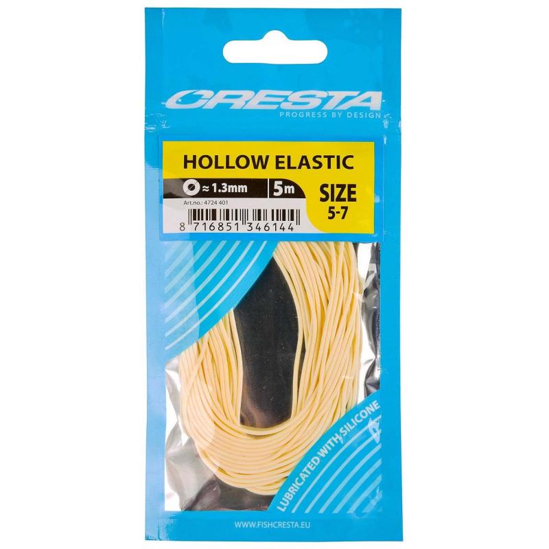 Produktbild Cresta Hollow Elastic White 1.3mm 5m