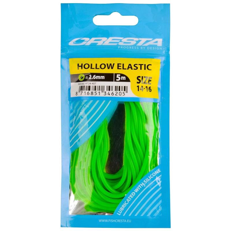 Produktbild Cresta Hollow Elastic Fluogreen 2.6mm 5m