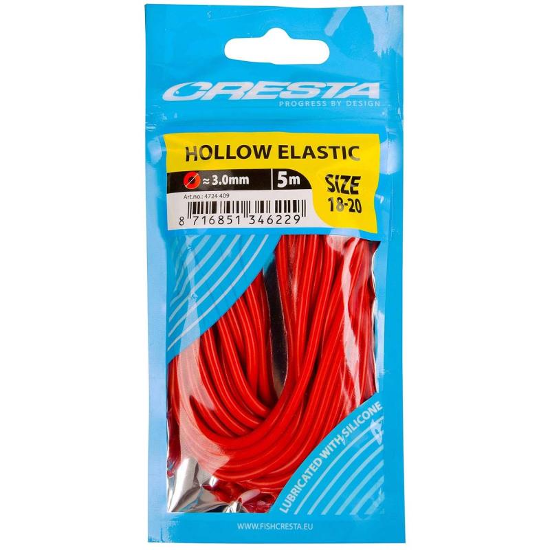 Produktbild Cresta Hollow Elastic Red 3.0mm 5m