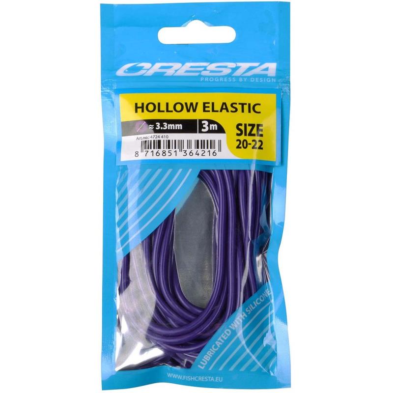 Cresta Hollow Elastic Purple 3.3mm 3m