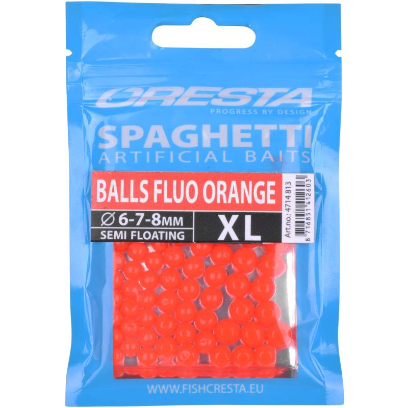Cresta Spaghetti Balls Fluo Orange Xl