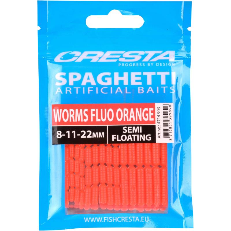 Cresta Spaghetti Worms Fluo Orange